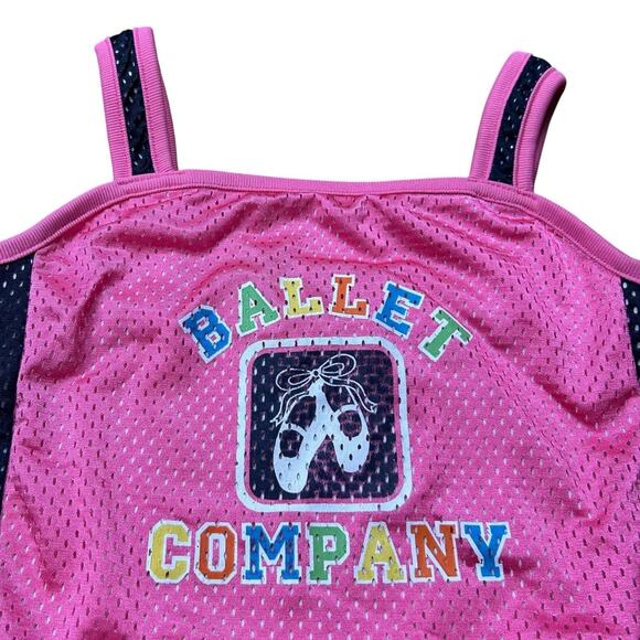Ballet Company Y2K Pink Blockcore Jersey Tank Top - Picture 2 of 4